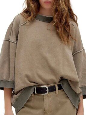 Like New Sz M Free People Everything Pullover in Caiman